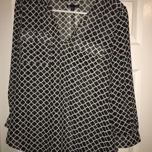 GAP printed sheet blouse